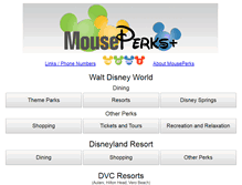 Tablet Screenshot of mouseperks.com